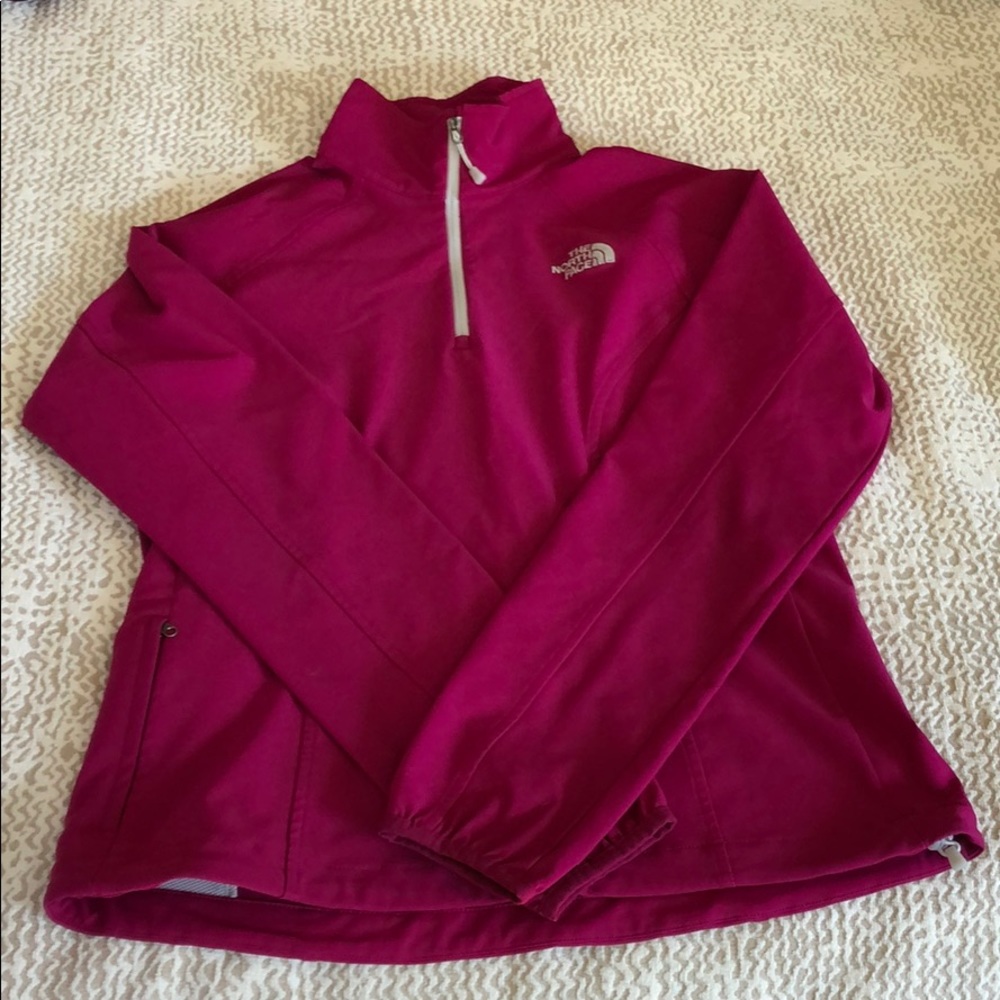 North Face Athletic Quarter-Zip Berry Pullover